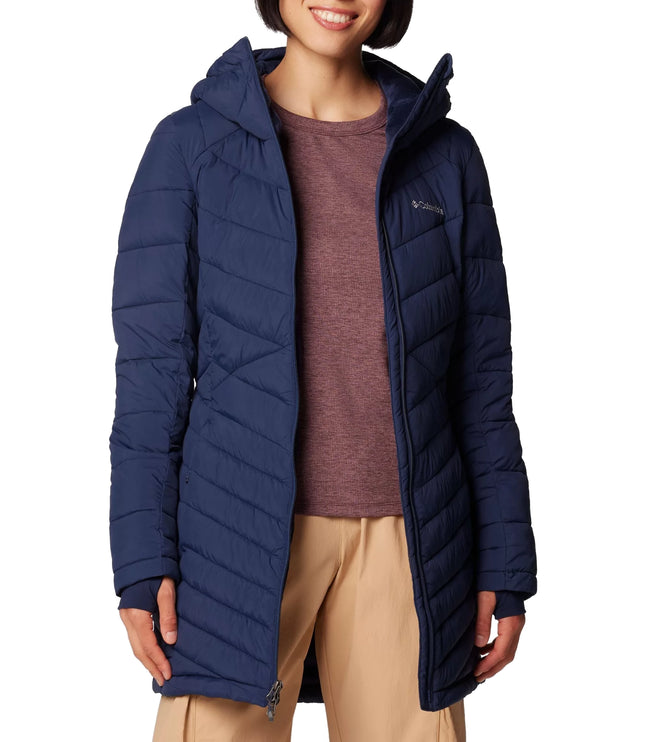 Columbia Women's Joy Peak II Mid Hooded Jacket Collegiate Navy