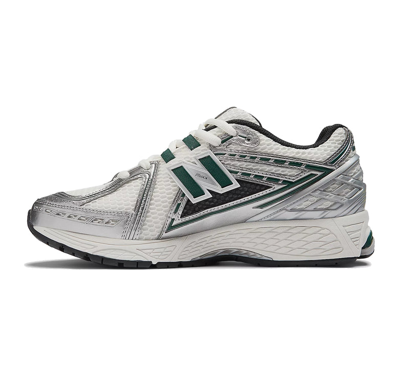 New Balance 1906R Silver Metallic with Nightwatch Green and Sea Salt M1906REU