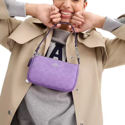 Coach Women's Nolita 19 In Signature Canvas Silver/Iris