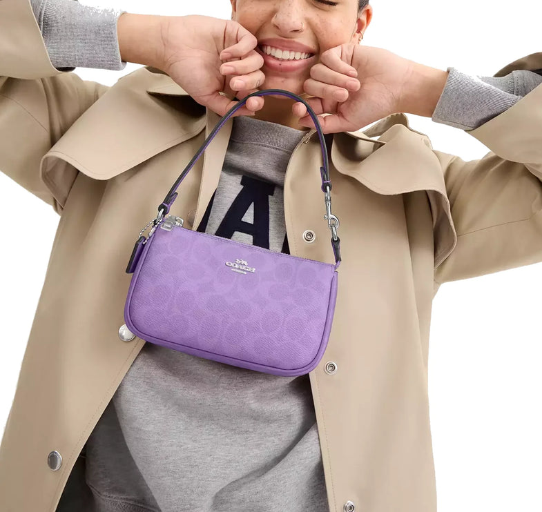 Coach Women's Nolita 19 In Signature Canvas Silver/Iris