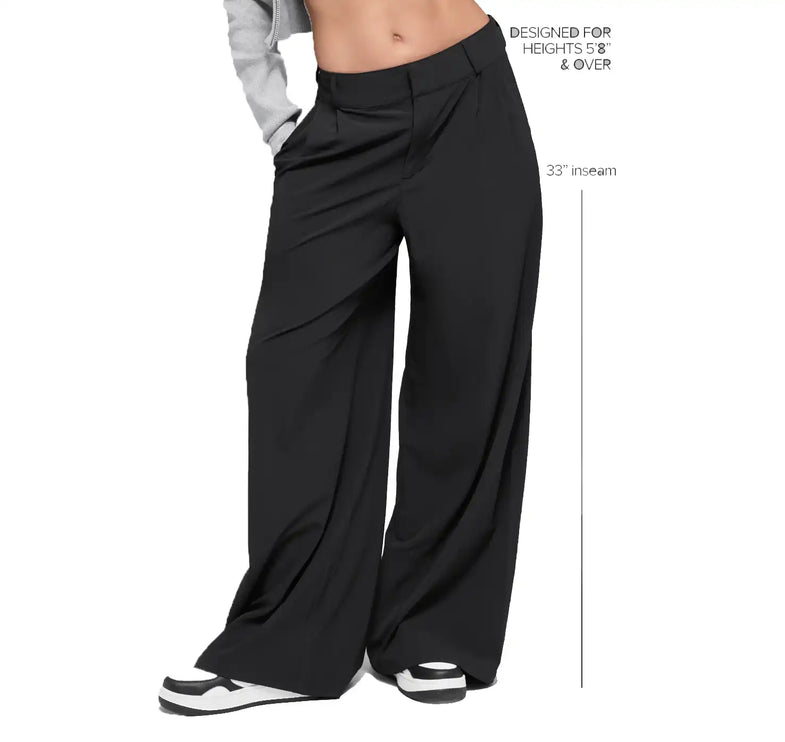 alo Women's High-Waist Dreamscape Trouser (Long) Black