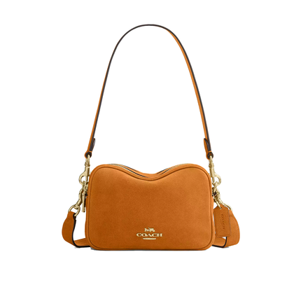 Coach Women's Mini Carey Crossbody Bag Gold/Marigold