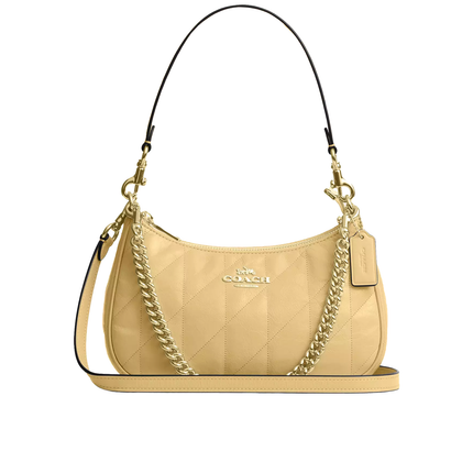 Coach Women's Teri Shoulder Bag With Quilting Gold/Soft Yellow