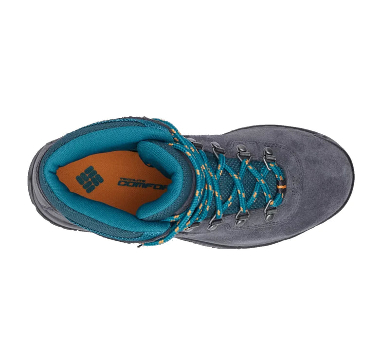 Columbia Women’s Newton Ridge Plus Waterproof Amped Hiking Boot Shark/River Blue
