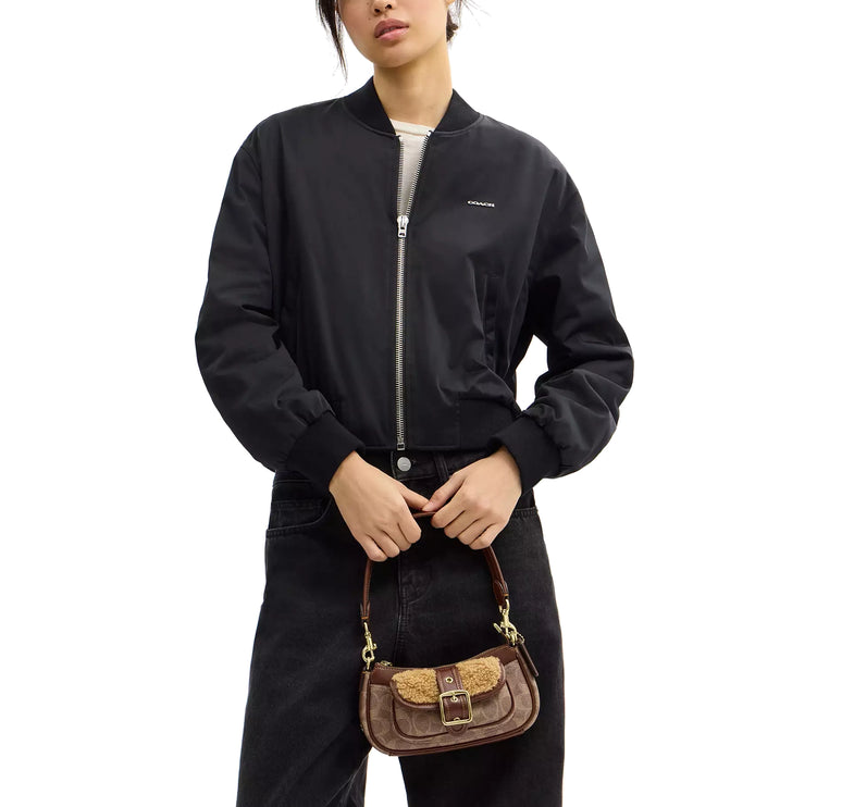 Coach Women's Ashton Mini Shoulder Bag In Signature Canvas Gold/Tan/Vintage Brown