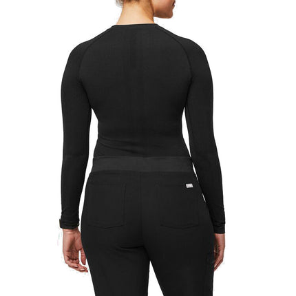 FIGS Women's Salta Seamless Longsleeve Underscrub Black