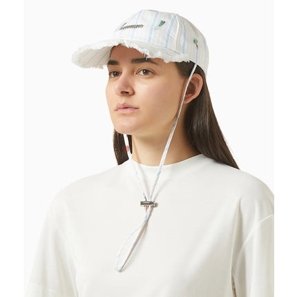 Jacquemus Unisex The Artichaut Baseball Cap Jacquard Classic Stripes