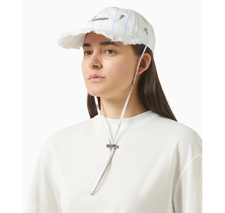 Jacquemus Unisex The Artichaut Baseball Cap Jacquard Classic Stripes