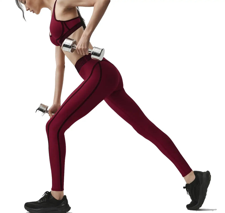 alo Women's Airlift High-Waist 7/8 Line Up Legging Summer Romance Red