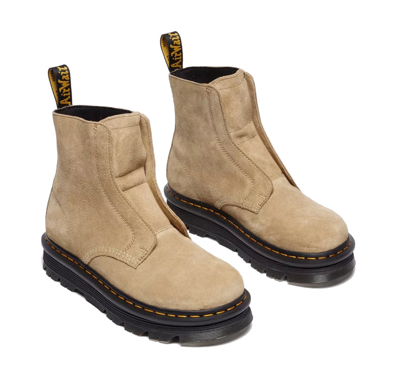 Dr. Martens Unisex Zebzag Laceless Tan/Suede