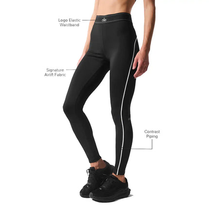 alo Women's Airlift High-Waist Suit Up Legging Black/White