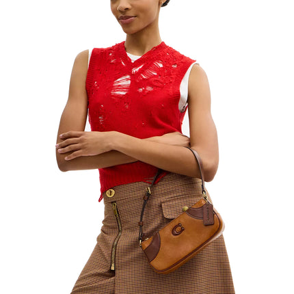 Coach Women's Bowling Small Shoulder Bag Tan/Saddle