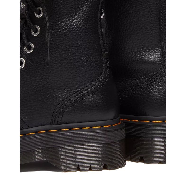 Dr. Martens Unisex Sinclair Hi Milled Nappa Leather Platform Boots Black