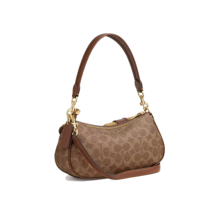 Coach Women's Ashton Bag With Signature Canvas Gold/Tan/Vintage Brown