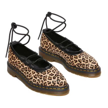 Dr. Martens Women's Elphie II Leopard Ballet Flats Light Tan