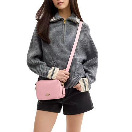 Coach Women's Mini Carey Crossbody Bag Gold/Soft Pink