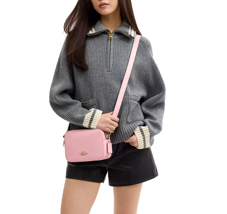 Coach Women's Mini Carey Crossbody Bag Gold/Soft Pink