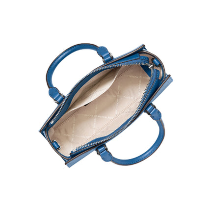 Michael Kors Women's Arden Small Signature Logo Messenger Bag Galaxy Blue