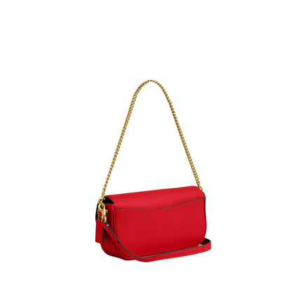 Coach Women's Brook Flap Chain Bag Brass/Candy Apple