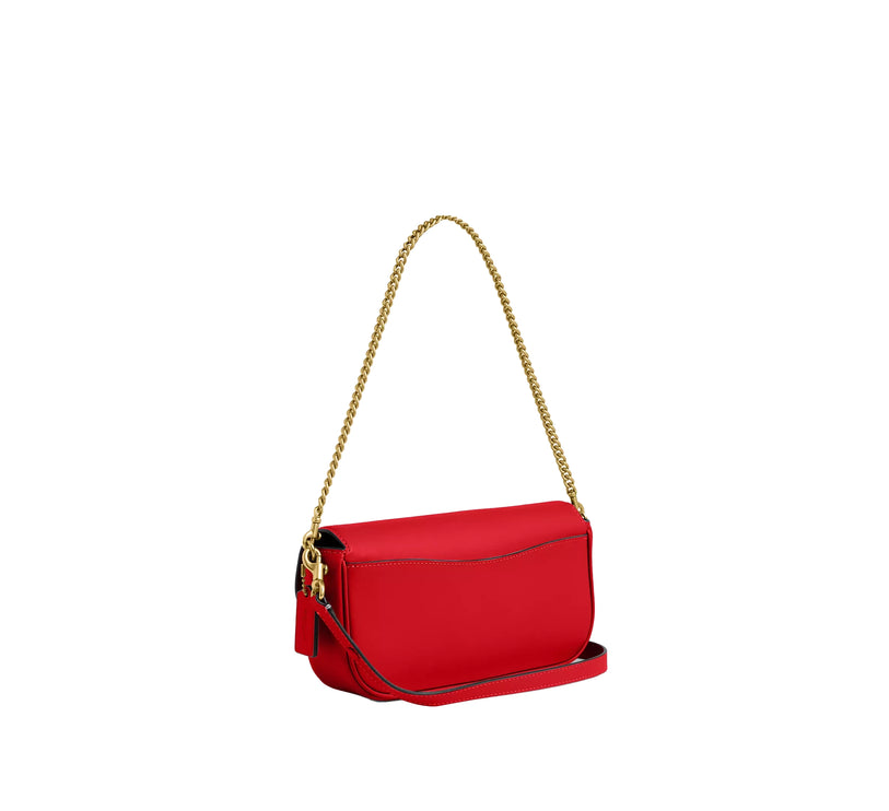 Coach Women's Brook Flap Chain Bag Brass/Candy Apple