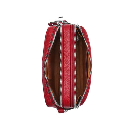 Coach Unisex Colton Crossbody Bag 19 Silver/Poppy