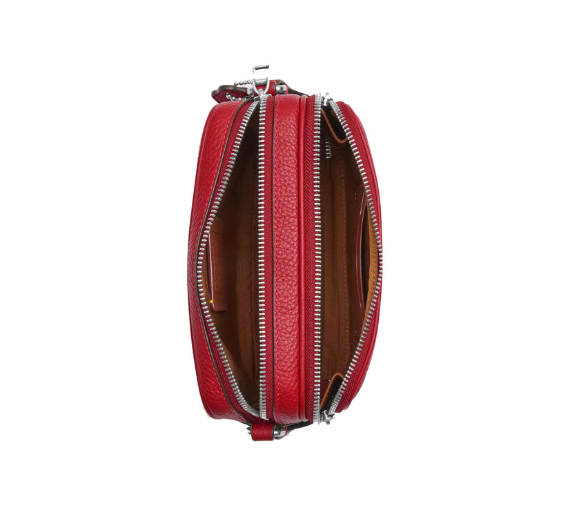Coach Unisex Colton Crossbody Bag 19 Silver/Poppy