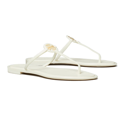 Tory Burch Women's Mini Miller Jelly Sandal Ivory/Gold