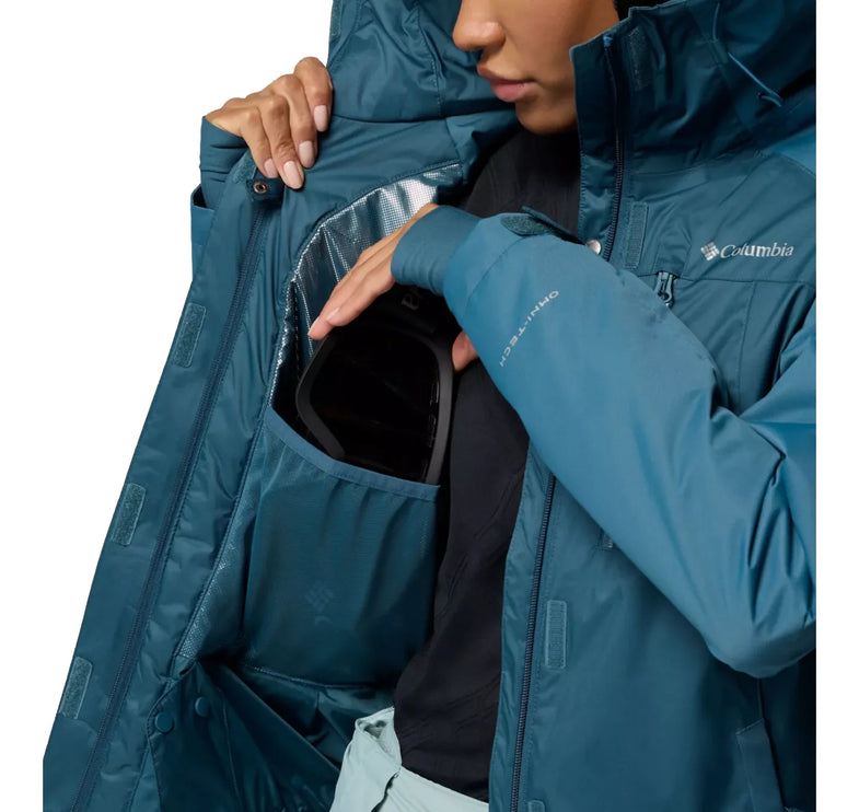 Columbia Women's Snowy Summit Insulated Jacket Everblue Dobby