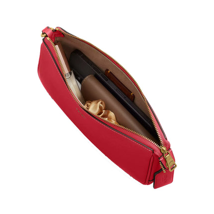 Coach Women's Plaza Bag Brass/Scarlet