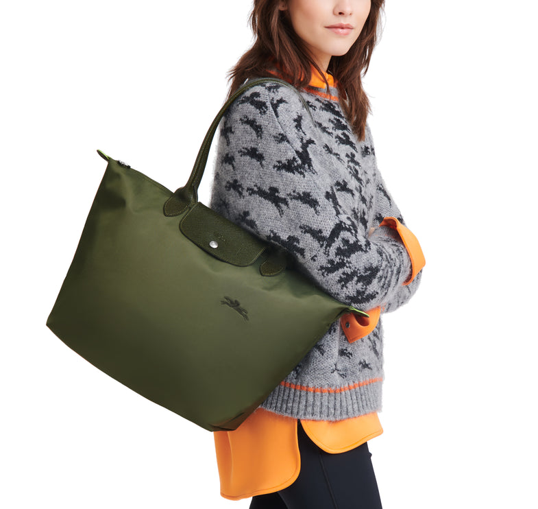 Longchamp Women's Le Pliage Green L Tote Bag Forest