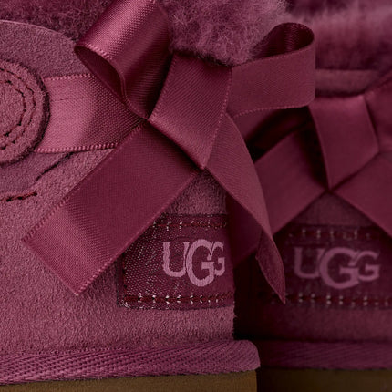 UGG Big Kids' Ultra Mini Bailey Bow Dark Winterberry