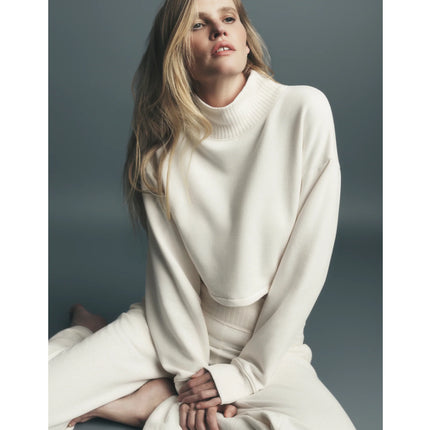 alo Women's Cropped Serenity Coverup Ivory