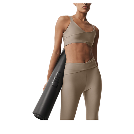 alo Women's Airlift Horizon Bra Gravel