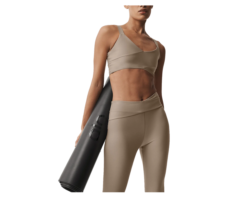 alo Women's Airlift Horizon Bra Gravel