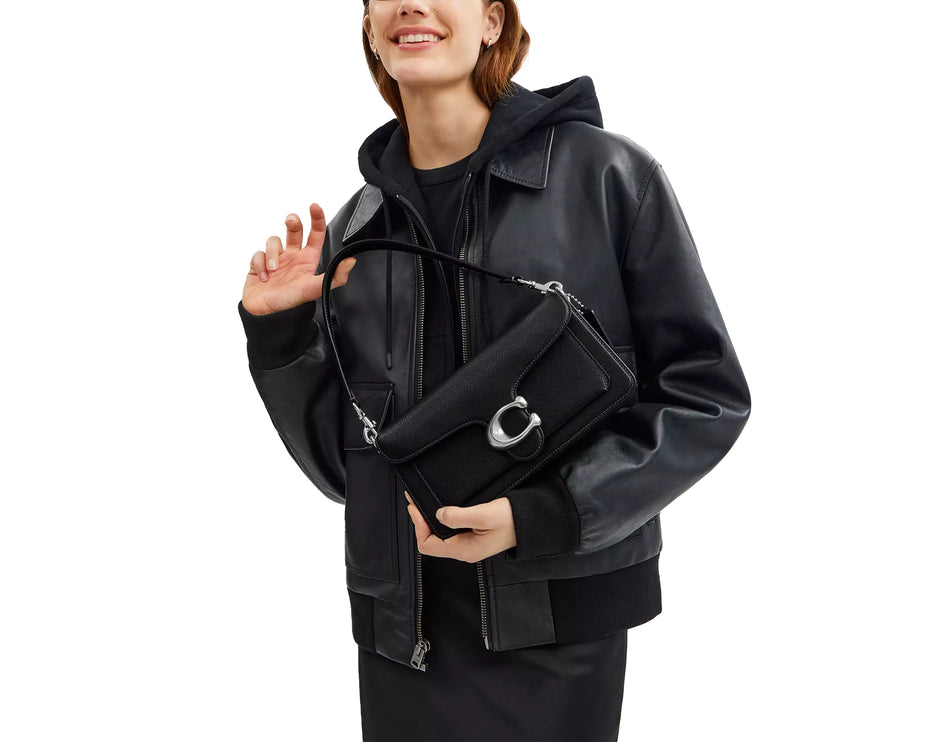 Coach Women's Tabby Shoulder Bag 26 Silver/Black