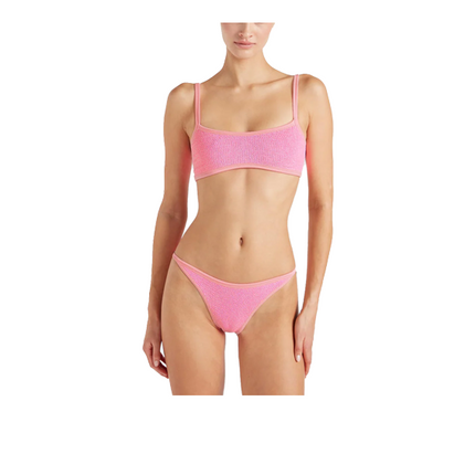 HUNZA G Women's Tyler Bikini Tonal Bubblegum