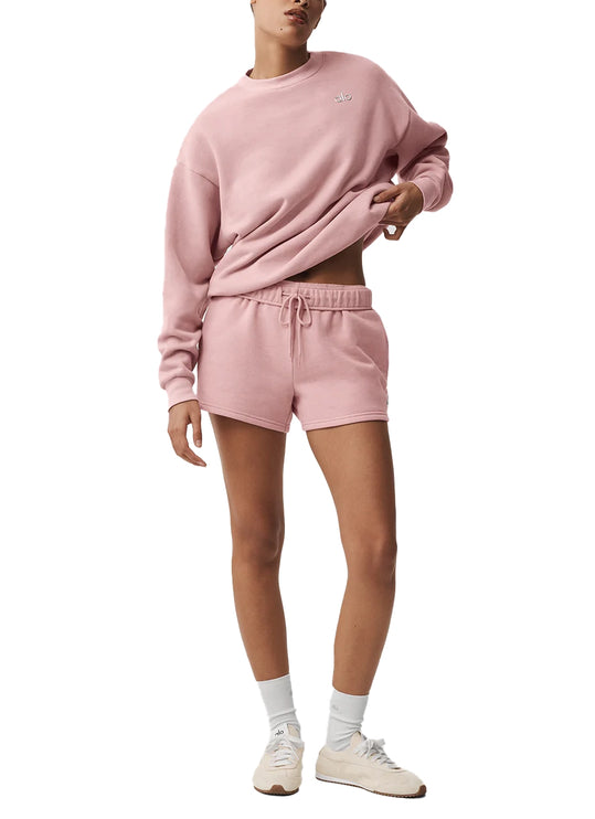 alo Women's Accolade Crew Neck Pullover Vintage Pink
