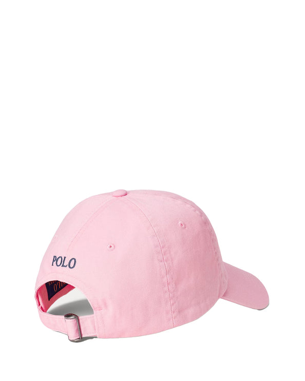 Polo Ralph Lauren Unisex The Iconic Cotton Chino Ball Cap Carmel Pink /Blue