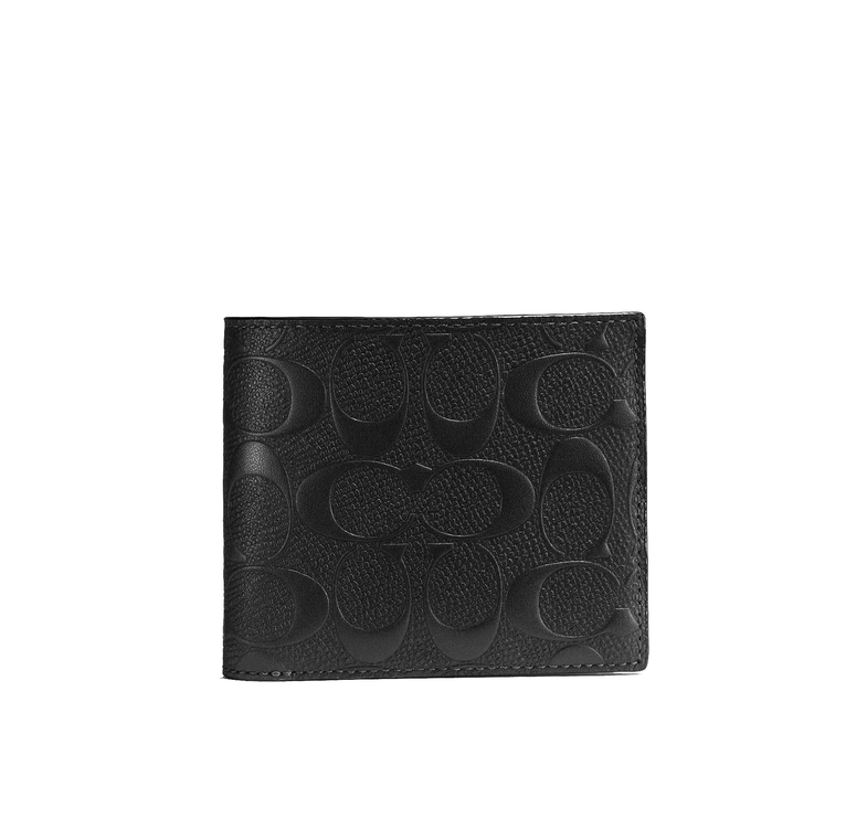 Coach Women's 3-In-1 Wallet In Signature Leather Black