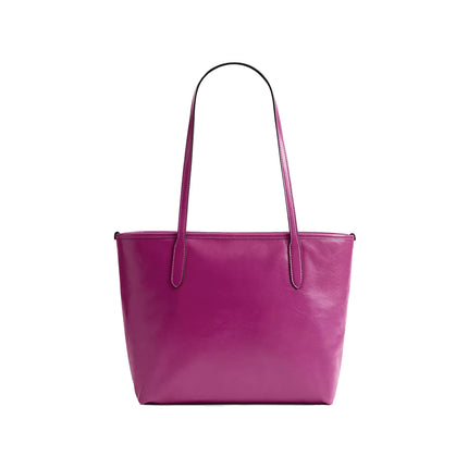 Coach Women's Medium City Tote Bag Gold/Magenta