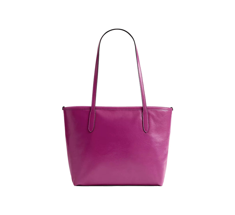 Coach Women's Medium City Tote Bag Gold/Magenta