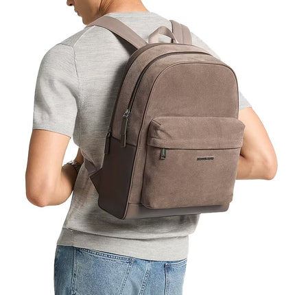 Michael Kors Unisex Pacey Suede Backpack Mushroom