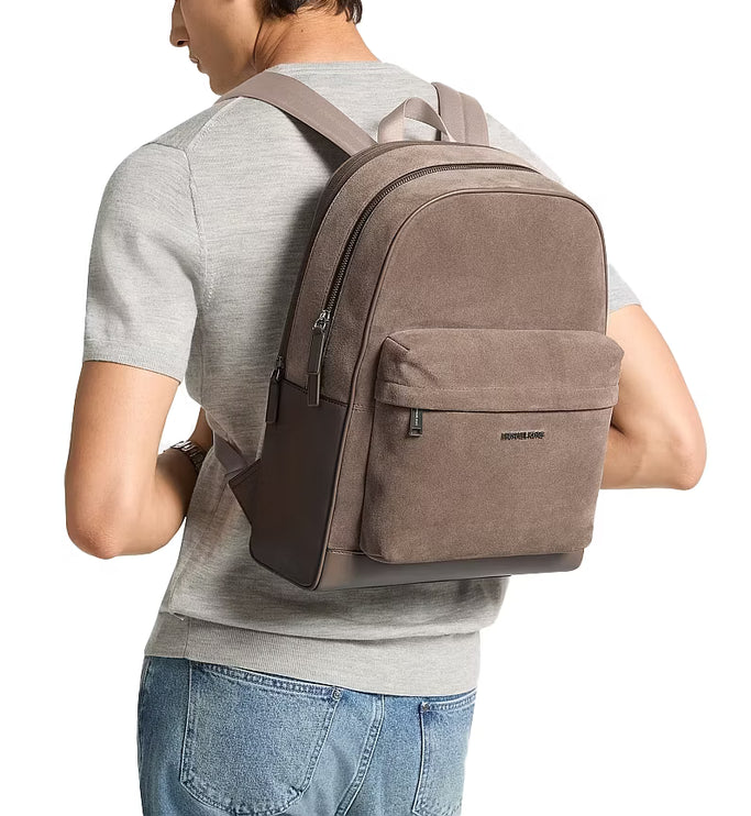 Michael Kors Unisex Pacey Suede Backpack Mushroom