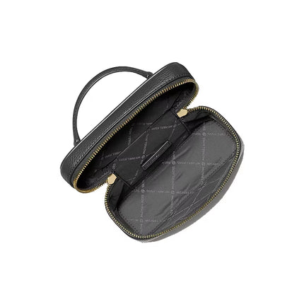 Michael Kors Women's Vivi Small Vanity Crossbody Bag Black/Gold