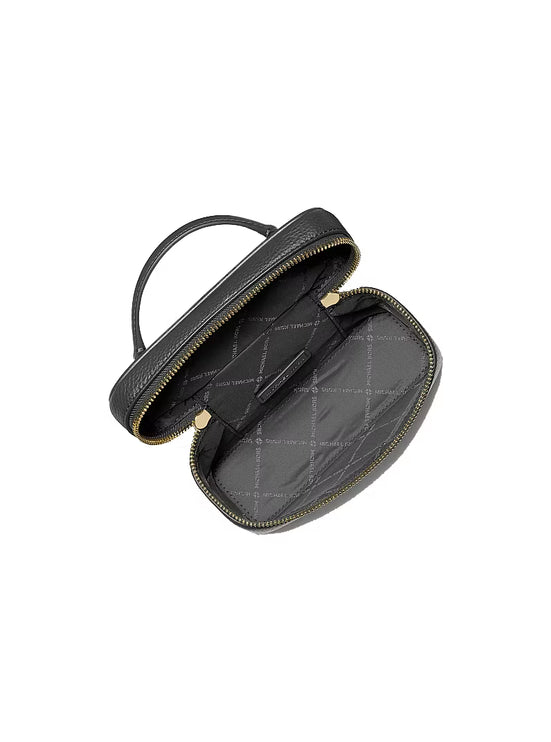 Michael Kors Women's Vivi Small Vanity Crossbody Bag Black/Gold