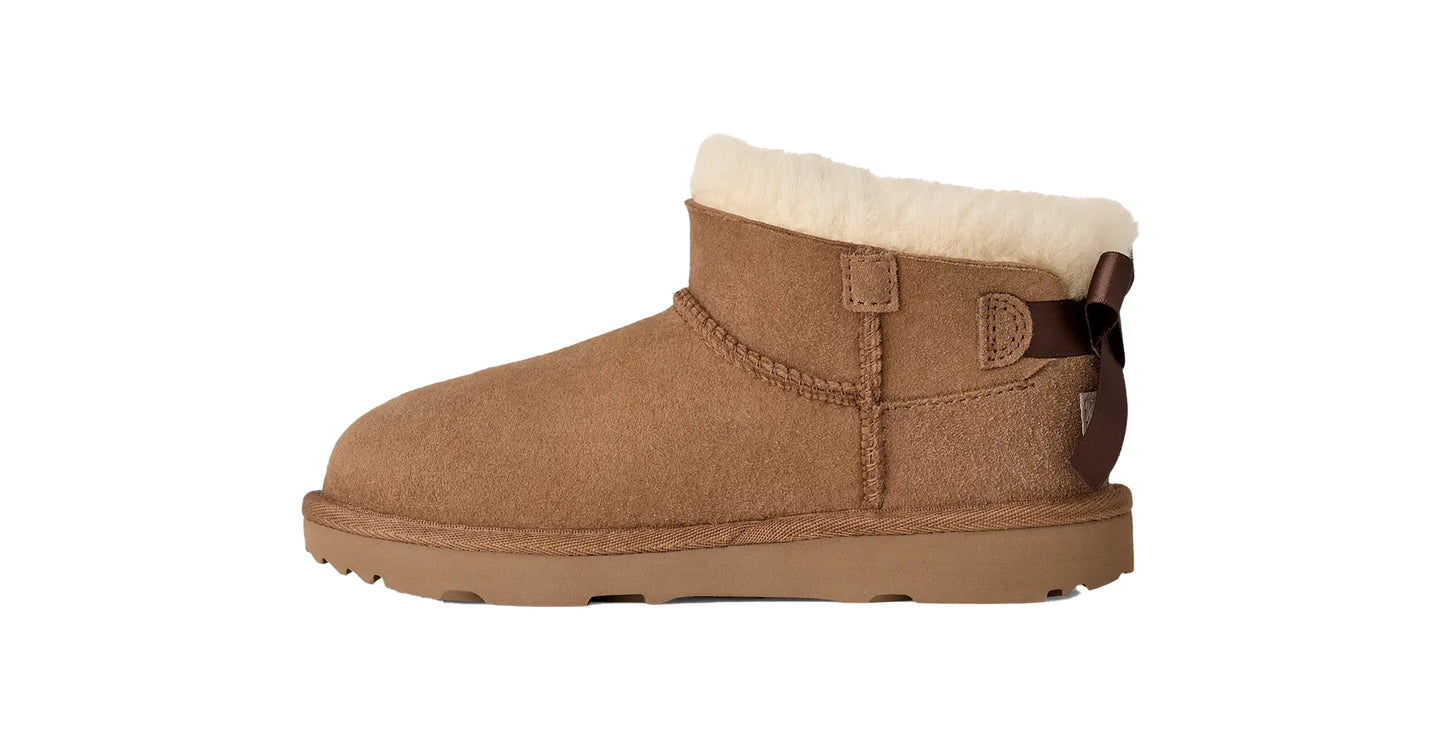 UGG Big Kids' Ultra Mini Bailey Bow Chestnut