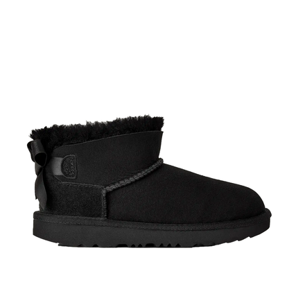 UGG Big Kids' Ultra Mini Bailey Bow Black