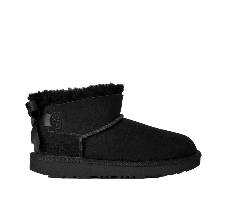 UGG Big Kids' Ultra Mini Bailey Bow Black