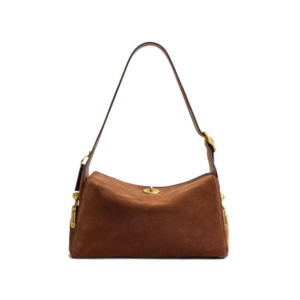 Coach Women's Turnlock Haversack Bag Brass/Warm Brown