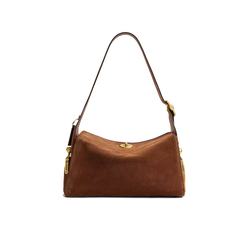 Coach Women's Turnlock Haversack Bag Brass/Warm Brown